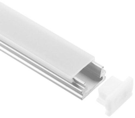 Podtynkowy profil aluminiowy LED Light podwójnie anodowany 12x7,8 mm