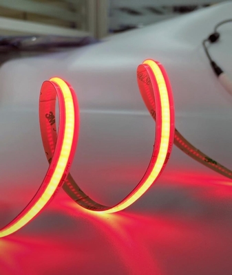 Taśma LED COB w kolorze czerwonym Samoprzylepna IP20 24V 10W / M 512 Chipy Red Cob Light