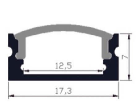 Profil aluminiowy Milewood LED Light Aviation 6063 17,3x7mm