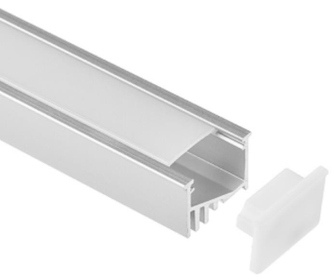Podwójnie anodowane aluminiowe taśmy LED Wytłoczki 21x12,5 mm RoHS